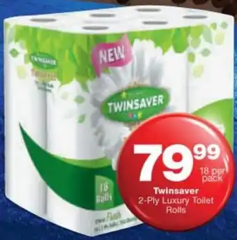 Checkers Twinsaver Luxury Toilet Rolls 2-Ply 18 Per Pack offer