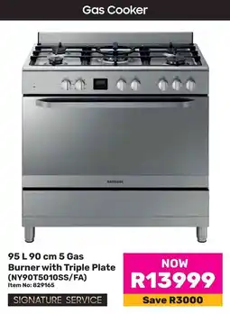 Game Samsung 5 Gas Burner with Triple Plate offer