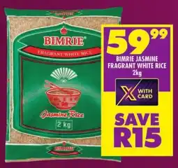 Shoprite Bimrie jasmine fragrant white rice offer