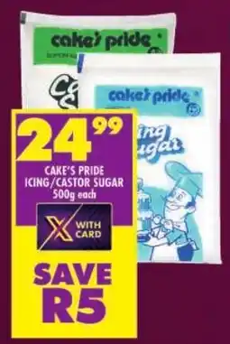 Shoprite Cake's pride icing/ castor sugar offer