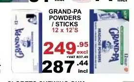 Grand-pa Powders / Sticks 12x12's