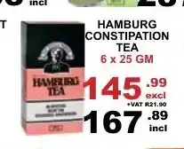 Arrow Cash And Carry Hamburg Constipation Tea 6x25gm offer