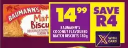 Shoprite Baumann's coconut flavoured match biscuits offer