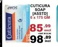 Cuticura Soap Asstd 6x175gm