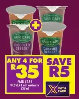 Shoprite Fair cape dessert offer
