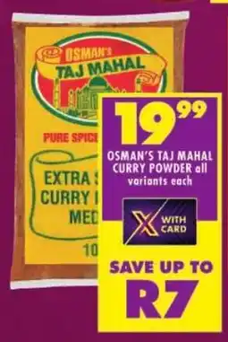 Shoprite Osman's taj mahal curry powder offer