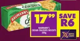 Shoprite Baumann's cream crackers biscuits offer