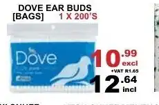 Dove Ear Buds Bags 200's