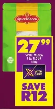 Shoprite Spice mecca pea flour offer