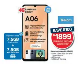 Pick n Pay Samsung Galaxy A06 64GB offer
