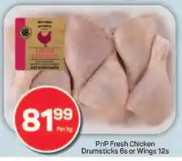 Pick n Pay PnP Fresh Chicken Drumsticks 6s or Wings 12s offer