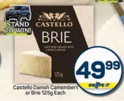 Pick n Pay Castello Danish Camembert or Brie 125g Each offer