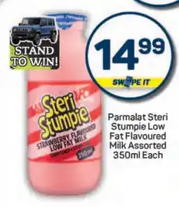 Pick n Pay Parmalat Steri Stumpie Low Fat Flavoured Milk Assorted 350ml Each offer