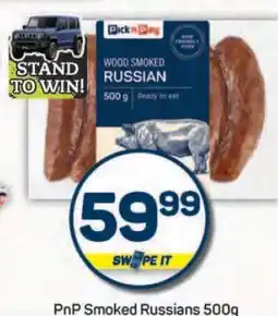Pick n Pay PnP Smoked Russians 500g offer