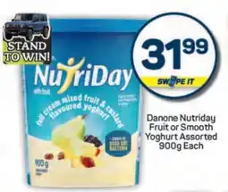 Pick n Pay Danone Nutriday Fruit or Smooth Yoghurt Assorted 900g Each offer