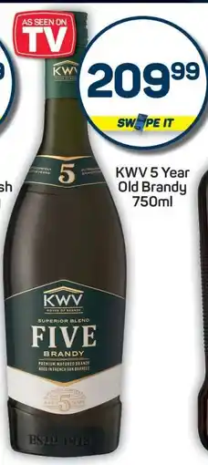 Pick n Pay KWV 5-Year-Old Brandy 750ml offer