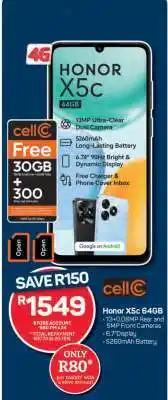 Pick n Pay Honor X5C 64GB offer