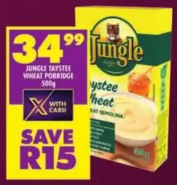 Shoprite Jungle taystee wheat porridge offer