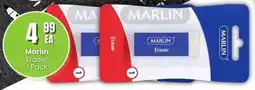 Super Save Marlin Eraser offer