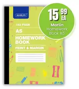 Super Save Marlin Homework Book A5 offer
