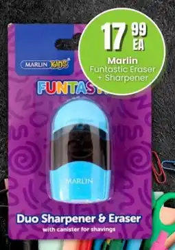 Super Save Marlin Funtastic Eraser + Sharpener offer