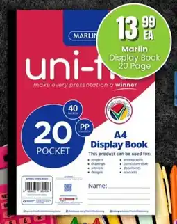 Super Save Marlin Display Book 20 Page offer