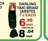 Darling Yaki Braid Asstd