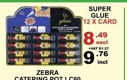 Arrow Cash And Carry Super Glue 12x Card offer
