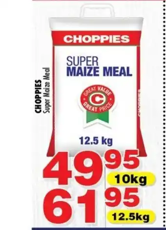Choppies Choppies Super Maize Meal 12.5kg offer
