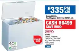 OK Furniture Defy White Chest Freezer offer