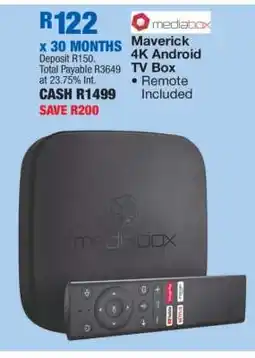 OK Furniture Maverick 4K Android TV Box offer