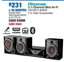 OK Furniture Hisense 2.1-Channel Mini Hi-Fi offer