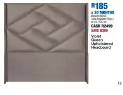 OK Furniture Violet Queen Upholstered Headboard offer