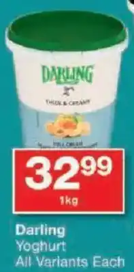 Checkers Darling Yoghurt All Variants offer