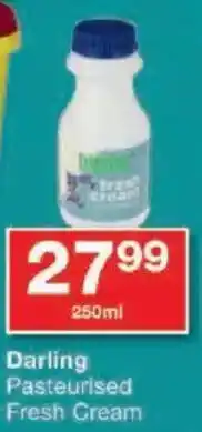Checkers Darling Pasteurised Fresh Cream offer