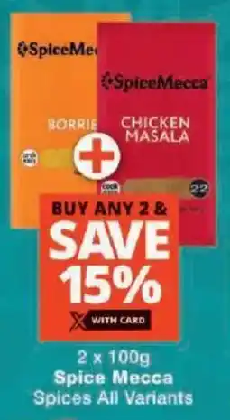 Checkers Spice Mecca Spices All Variants offer