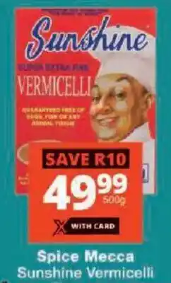 Checkers Spice Mecca Sunshine Vermicelli offer