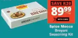 Checkers Spice Mecca Breyani Seasoning Kit offer
