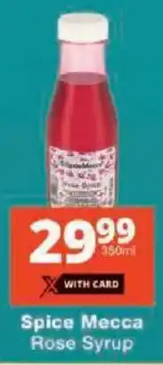 Checkers Spice Mecca Rose Syrup offer