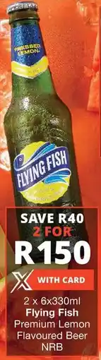 Checkers Flying Fish Premium Lemon Flavoured Beer NRB offer