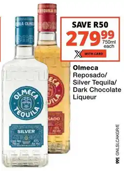 Checkers Olmeca Reposado/ Silver Tequila/ Dark Chocolate Liqueur offer