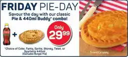 Pick n Pay Pie & 440ml Buddy combo offer