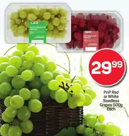 Pick n Pay PnP Red or White Seedless Grapes offer