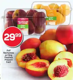 Pick n Pay PnP Nectarines or Cling Peaches Prepack offer
