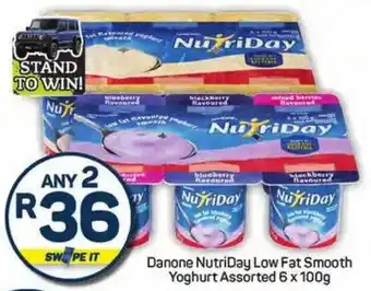 Pick n Pay Danone NutriDay Low Fat Smooth Yoghurt Assorted offer