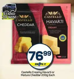 Pick n Pay Castello Creamy Havarti or Mature Cheddar offer