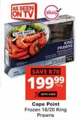 Checkers Cape Point Frozen King Prawns offer