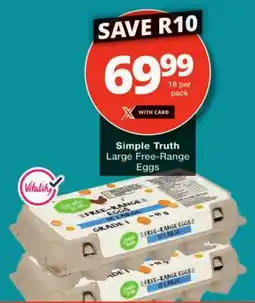 Checkers Simple Truth Large Free-Range Eggs offer