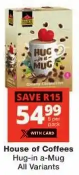 Checkers House of Coffees Hug-in a-Mug All Variants offer