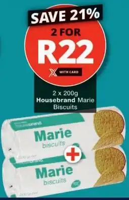 Checkers Housebrand Marie Biscuits offer